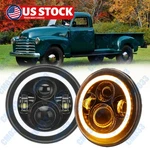 Pair 7" Inch Round Halo Led Headlights Drl For Chevy Truck 3100 3600 3800 Pickup. Fixed Price $46.98.