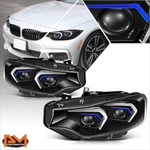 For 14-20 Bmw 428I 430I 435I 440I M3 Led Hid Projector Black Headlights Headlamp. Fixed Price $683.76.
