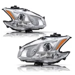 For 2009-2014 Nissan Maxima Sedan Chrome Halogen Headlights Headlamps Left+right. Fixed Price $120.99.