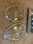 1939 Ford Deluxe Car Glass Headlight Lamp Lenses Pair W/ Logo Drake. Fixed Price $119.00.