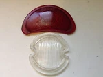 Vintage Clear Glass Guide B3-52 Back Up Lens Old Red Arrow Tail Stop Light. Fixed Price $34.95.