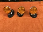 Nos 3 Lot Vintage Clearance Lights Amber Cab Lamps Truck Semi Travel Trailer. Fixed Price $74.95.