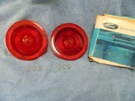 1960-61 Ford Falcon 2 Taillight Lens + Oem Hardware *NOS-NIB*C0DF-13450-A Shiny!. Fixed Price $99.95.