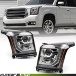 Pair For Gmc Yukon 2015-2020 Projector Halogen Headlights Led Drl Headlamps Side. Fixed Price $194.99.