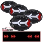 Black Tail Lights Fits 1997-2004 Chevy Corvette Led Strip Brake Signal Lamps 4PC. Fixed Price $167.67.
