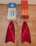 1960 Mercury Monterey Montclair Park Lane Nos L+r Rear Tail Light Lamp Lenses. Fixed Price $179.00.