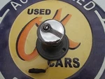 Vtg 40'S 50'S Theo. Bargman Travel Trailer License Plate Light Art Deco Nice. Fixed Price $109.00.