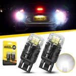 2X 7443 7440 Led White Strobe Flash Blinking Brake Stop Tail Parking Light Bulbs. Fixed Price $12.34.
