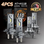 For Hyundai Veloster 2013-2017 H7+H11B Led Headlight High Low Beam White Bulbs. Fixed Price $49.85.
