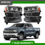 Headlight For Chevrolet Silverado 1500 2019-2020 Left+right Pair Headlamps Led. Fixed Price $195.37.