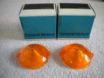 1963 - 1967 Corvette Nos Pair Parking Light Lenses Gm 5954440. Fixed Price $38.98.
