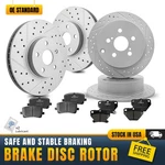 Front Rear Brake Rotors + Ceramic Pads For Toyota Corolla Matrix Pontiac Vibe. Fixed Price $128.30.