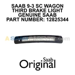 New Genuine Saab 9-3 Third Brake Light Assembly Fits: Sc 06-11 12825344. Fixed Price $185.99.