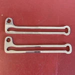 1930 's Vintage Automobile Chrome Pair Windshield Sector Adjusting Brackets Nos. Fixed Price $74.99.