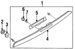 Genuine Nissan High Mount Lamp 26590-30P15. Fixed Price $362.57.