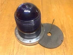 6V Cats-eye NO.10 Safety 360 Degree Nos Lamp Blue Glass Airport Old. Fixed Price $149.95.