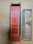 Chevrolet 1947-48 Parking Lamp Lens Right Or Left PL-703 Lynx Eye Nib. Fixed Price $27.00.