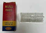 New Old Stock Right Park Lens For 1946-48 Plymouth Models Mopar #1148861. Fixed Price $55.00.