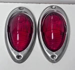 40S 1950S Spartanette Camper Tail Light Lenses And Bezels Kd 540 351. Fixed Price $249.99.