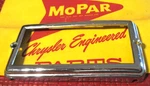 Nos Mopar 1949 Plymouth Left Parking Light Bezel, 1297816. Fixed Price $22.49.