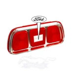71 72 73 Mustang Tail Light Lens With Anodized Aluminum Bezel D1ZZ-13450. Fixed Price $99.95.