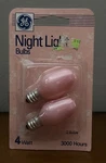 Vintage Nos General Electric Pink Nursery Night Light Bulbs 4W Deadstock. Fixed Price $12.74.