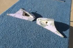 1956 Lincoln Premier 2 Door Hardtop Garnish Dome Light Housings. Fixed Price $68.00.