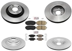 Front & Rr Geo Coated Brake Rotors Ceramic Pads For Mazda CX-9 2016-2023. Fixed Price $343.00.