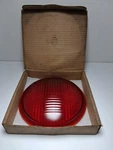 Nos 7" Ls Red Glass Railroad Bus Truck Box# 3856 Lens# L. Co 2802. Fixed Price $29.00.