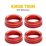 Red Air Conditioner & 2WD/4WD Switch Knob Ring Covers For 16-23 Toyota Tacoma. Fixed Price $13.99.