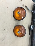 2 Vintage Front Turn Signal Assemblies For American Motors 1970 Amx. Fixed Price $75.00.