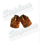 New Pair Mopar 1967-1969 A, B, C Body Bullet Fender Turn Signal Lense Set 67-69. Fixed Price $39.99.