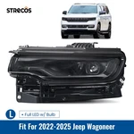 For 2022-2025 Jeep Wagoneer Full Led Black Headlight W/ Bulb Left Driver Side. Fixed Price $349.52.