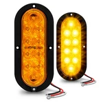 2PC 6" Oval Amber Led Surface Mount Trailer Park Turn Tail Lights Waterproof Dot. Fixed Price $23.95.