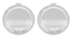 New Trim Parts License Light Lens Pair / For Listed 1957 Pontiac Models A8010. Fixed Price $29.99.