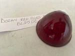 Vintage Doray Lamp Co Red Glass Beehive Lens Bl 25 Dc. Fixed Price $14.99.