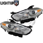 Left Right Pair Chrome Trim Hid W/o Kit Head Lights For 2013-2016 Dodge Dart. Fixed Price $385.05.