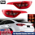 Pair Set Led Tail Lights For Hyundai Sonata 2015 2016 2017 Rear Lamps Left+right. Fixed Price $167.29.
