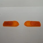 New Pair Front Side Marker Lamp Lens Set Amber Mgb Midget 1970+ Genuine Lucas. Fixed Price $79.95.