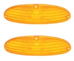 1955 Chevrolet 150 210 Bel Nomad Park Lamp Light Lens "amber" Pair L4102. Fixed Price $20.95.