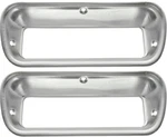 62 63 64 65 66 Chevrolet Pick Up Truck Anodized Aluminum Parking Light Bezels. Fixed Price $35.45.