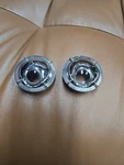 2-CADILLAC Chrome Reading Lamp Lens, Rear Sail Panel Dome Buick Olds. Fixed Price $29.99.