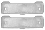 1966 1967 Nova Chevy Ii Parking Light Lens Clear With Gaskets Pair. Fixed Price $65.95.