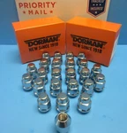 Dorman 20 Wheel Lug Nuts Font & Rear M12-1.50 Replace Oem # 611182 Chrome. Fixed Price $64.98.
