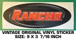 Rancho Suspension - Vintage Original Vinyl Decal Sticker Racing. Fixed Price $6.50.