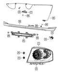Chrysler Oem 11-14 200 Rear Mount Lamps-high 5182586AB. Fixed Price $118.66.