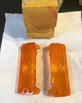 1966 Chevrolet Parking Lamp Lens Set Of 2 Glo-brite Replaces 5957569 Nos. Fixed Price $18.00.