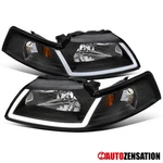 Fit 1999-2004 Ford Mustang Gt Black Led Tube Headlights Lamps Left+right 99-04. Fixed Price $123.99.