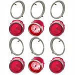 1965 Impala Back-up & Tail Light Lens Bezel Set Right Left Side 12 Pcs. Fixed Price $349.99.