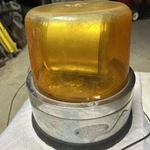 North American Signal Co. Action Lite Amber Rotating Beacon 12V Motor Vintage. Fixed Price $225.00.